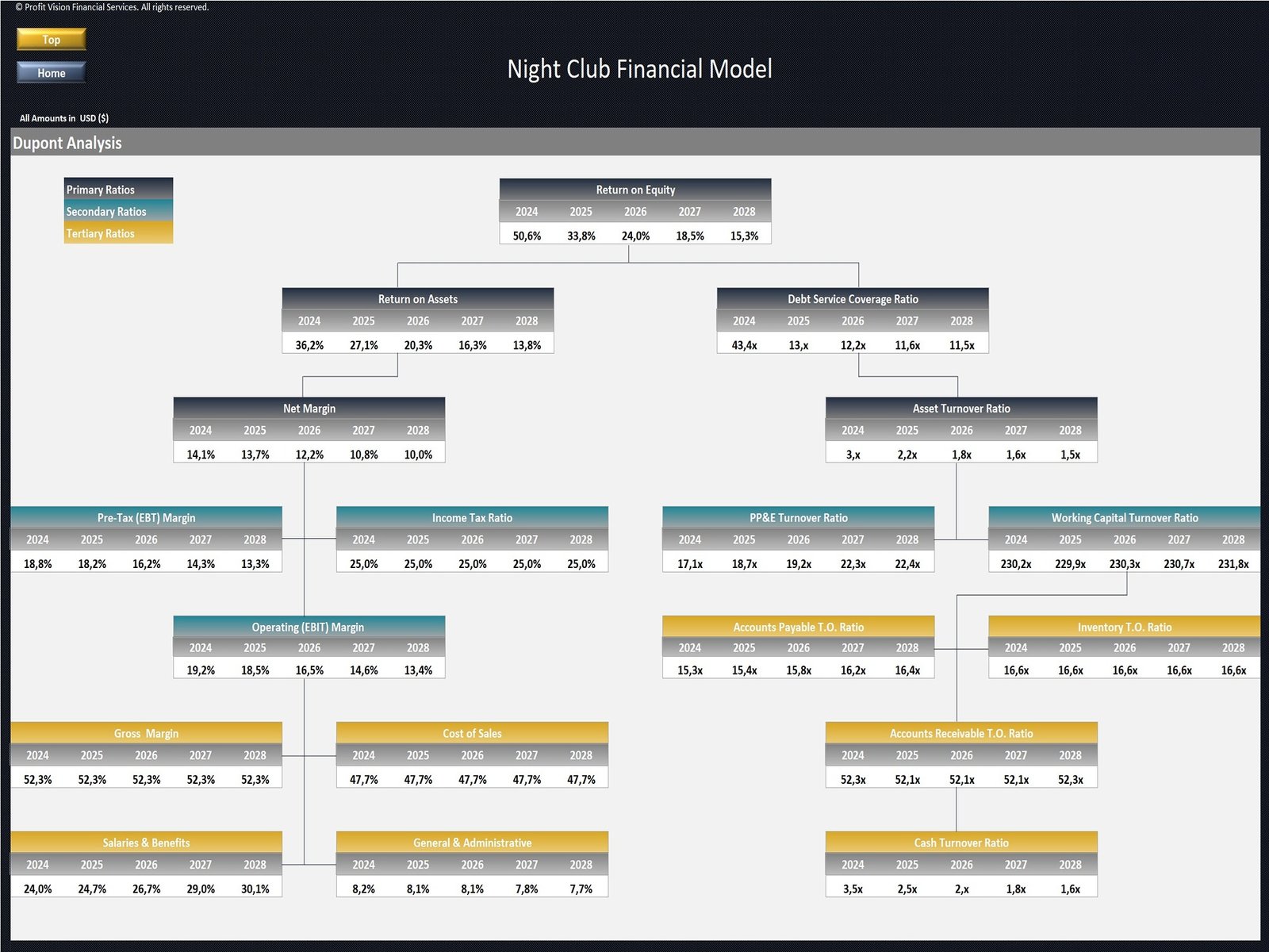 Night Club Financial Model_Dupont Analysis