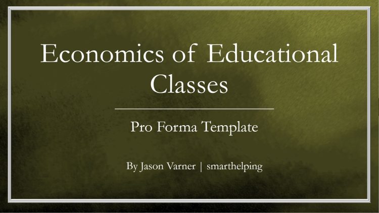 Educational Courses Financial Model
