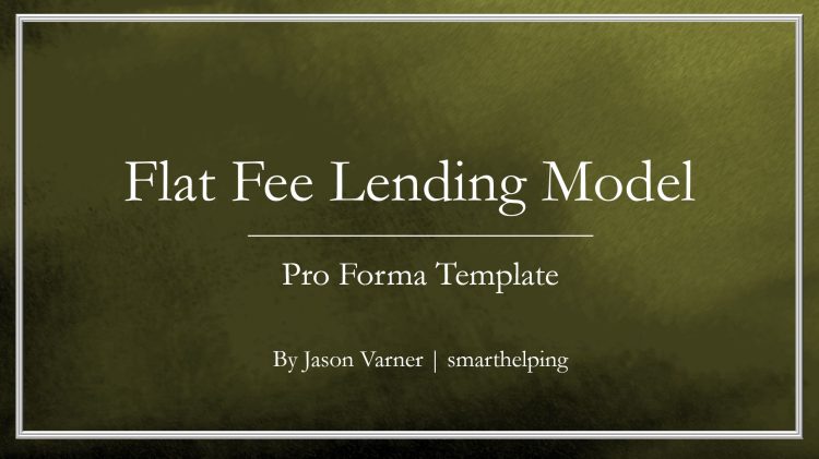 Flat Fee Lending Model