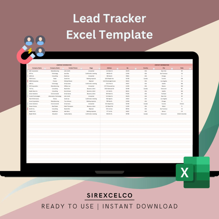 Lead Tracker Excel Template