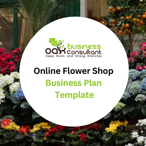 Online Flower Shop Business Plan Template - Product Image