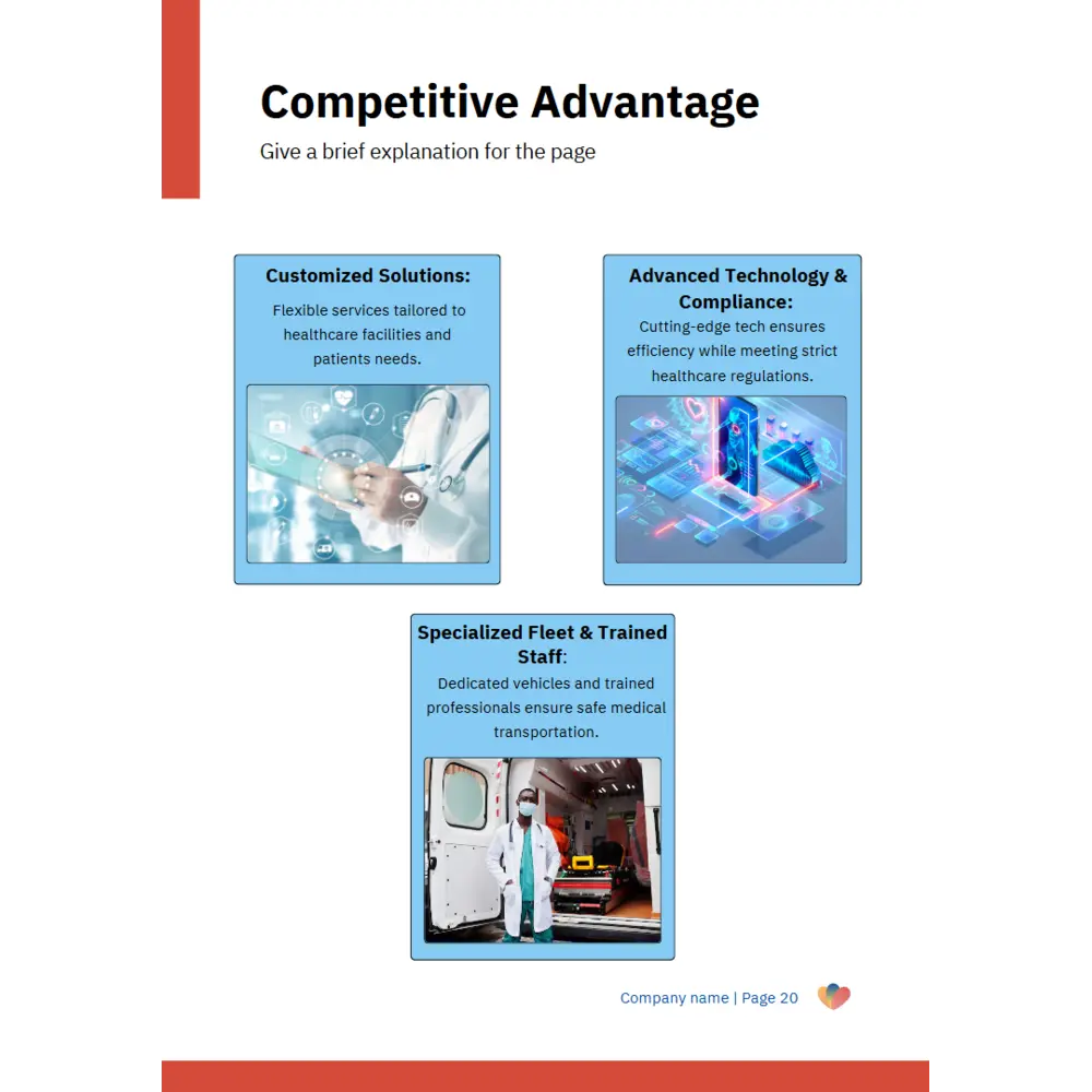Medical Transportation Business Plan - Competitive Advantage