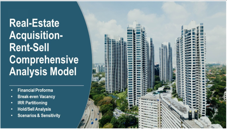 Real Estate Acquisition-Rent-Sell Comprehensive Analysis Model- Premium Version